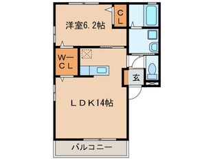 グリーンシードCの物件間取画像